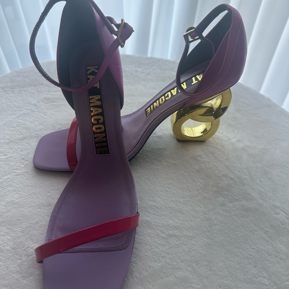 Kat Maconie ‘Holiday Suzu’ Statement Heels – Multicolor Embellished, Size 44